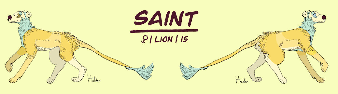 Saint Fursona Ref Sheet
