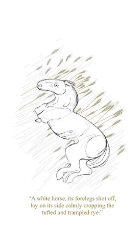 Coal Black Horse Quote Drawing